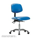 Cole Parmer Esd Desk Height Ergonomic Chair In Chrome With Casters