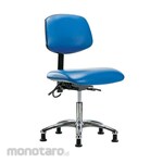 Cole Parmer Esd Desk Height Ergonomic Chair In Chrome With Glides