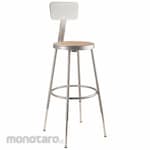 NATIONAL PUBLIC SEATING Round Stool Adjustable Leg