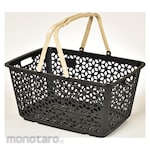 HIMARAYA CHEMICAL Handle stacking basket black