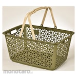 HIMARAYA CHEMICAL Handle stacking basket green