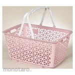 HIMARAYA CHEMICAL Handle stacking basket pink