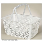 HIMARAYA CHEMICAL Handle stacking basket white