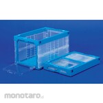 AS ONE Oricon Rack 50B [2] with short side door, transparent/blue