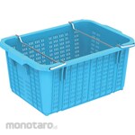 AS ONE Santainer A45-2 with handle, plated, light blue