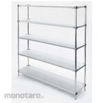 AS ONE PROFACE Great Solid Galvanized Shelf 5-Tier Set MG5 Series