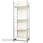 AS ONE Partition Rack, White, 61-801 Series