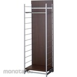 AS ONE Partition rack, brown, 61-801 series
