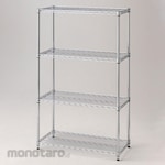 Store Express Heavy-duty wire rack, 35cm deep, with adjustable feet.