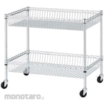 Store Express Shelf wagon, 80cm tall, 2-tier design.