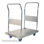 AS ONE Quiet Stainless Steel Platform Truck Both Handles Withstand Load