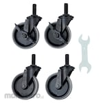 TRUSCO Casters Set for Clean Phenix Wagon