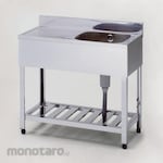 ESCO Single-tank draining sink (left tank/SUS430