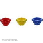 SIBATA SCIENTIFIC TECHNOLOGY Three color cap Red, Blue, Yellow With CE mark