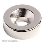Niroku Seisakusho Neodymium Magnet Round With Plate Hole