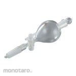 AS ONE Common Mating Round Separating Funnel With Bottom Sliding/PTFE Cock