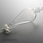 AS ONE Funnel Separatory Skive-Shaped Short Leg Type Glass Cock 0532 Series (Corong Pisah)