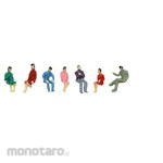 Artec [School teaching materials and educational toys] Diorama model sitting person 1/100 set of 10
