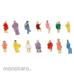 Artec [School teaching materials and educational toys] Diorama model sitting person 1/150 set of 10