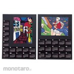 Artec [School teaching materials and educational toys] Double-sided black calendar 2025