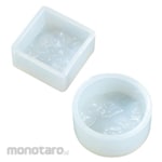 Artec [School teaching materials and educational toys] Wave-shaped silicone mold for UV resin, round and square set