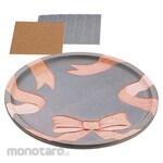 Artec [School teaching materials and educational toys] Wood carving round tray
