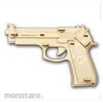 Artec [School teaching materials and educational toys] Wooden 9-barreled rubber band gun