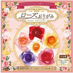 SHOWA NOTE Rose origami 36 sheets, 6 patterns each, 5 pieces, Kawasaki Rose "1 minute rose" folding chart included