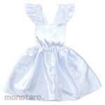 Artec [School teaching materials and educational toys] Soft satin overalls skirt white