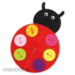 Artec [School teaching materials and educational toys] Button and Zipper Play Ladybug