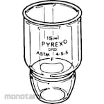 PYREX Gooch Crucible Low Form With Fritted Disc