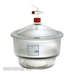 NORMAX Desiccator Glassware with Stopcock without Porcelain Plate (Wadah Pengering)