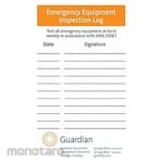 GUARDIAN EQUIPMENT Eyewash & Emergency Shower Inspection Label & Tag