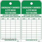 NMC Tag Emergency Shower & Eyewash Test Record (Penanda Inspeksi)