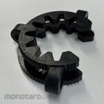 AS ONE Keck Clip for Taper Joints, Black, Suitable for Upper Diameter of Slit 45mm, Pack of 10