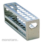 AS ONE Rak Tabung Reaksi Stainless Steel Tipe Punching