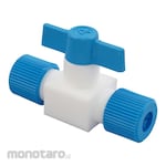 AS ONE Fluororesin 2-Way Cock Lock Tightening