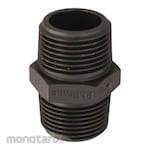 AS ONE PP Threaded Joint Poly Hexagonal Nipple