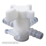 AS ONE PVDF 3-way stopcock OB series