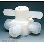 AS ONE Three-way valve press-fit type Φ6