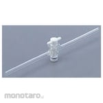 AS ONE Two Way Cock with Plug (Pyrex Glass Tube)