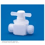 Flon Industry PTFE 2-Way Valve with Panel Press-Fit Type F-2015 Series