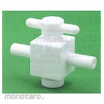 Universal USL-PTFE cock for tube press fitting 00U series