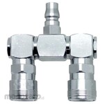 AS ONE Rotary type pair socket