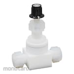 AS ONE Horizontal Needle Valve In Series