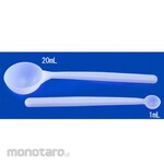 AS ONE PE disposable measuring spoon non-sterile type 17cm 10mL 10 pieces