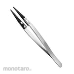 Cole Parmer Stainless Steel Tweezers With Flat Round Plastic Tips