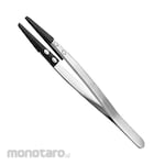 Cole Parmer Tweezers Stainless Steel with Flat Thick Squared Plastic Tips (Pinset Lab)