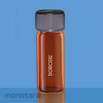 BOROSIL Tubes Culture Amber Media Flat Bottom with Screw Cap and PTFE Liner