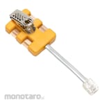 FLUKE Networks 6-Wire In-Line Modular Adapter with K-Plug
